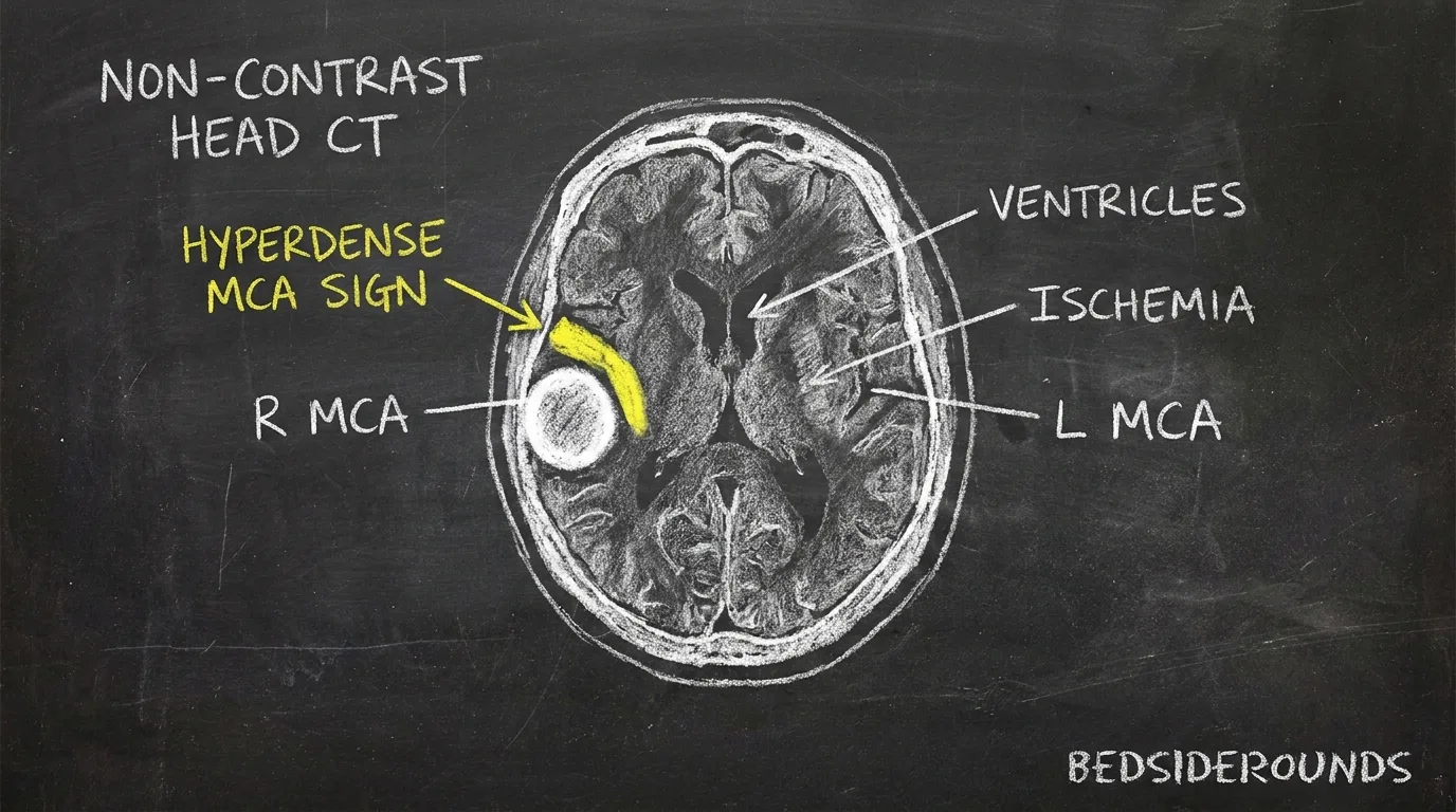 Hyperdense MCA Sign Sketch