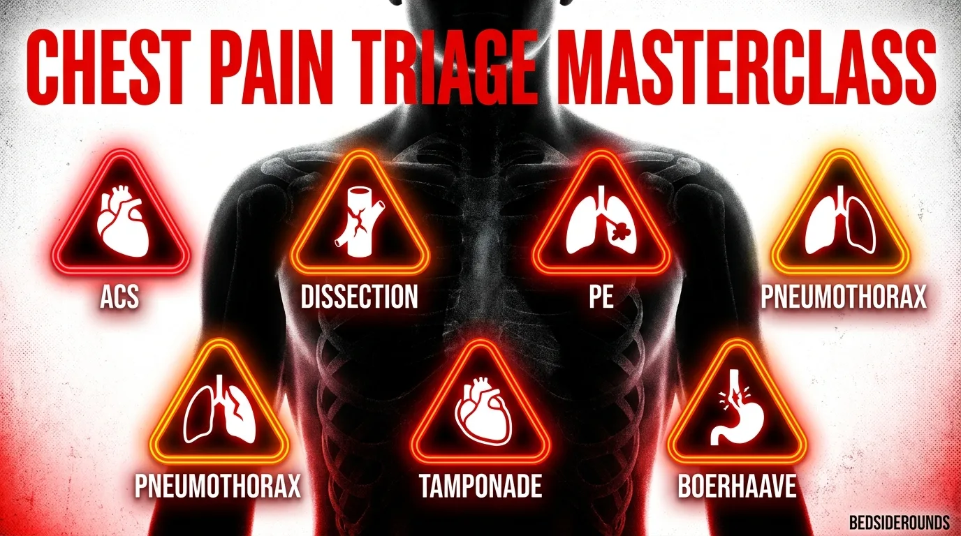Chest Pain Emergency Evaluation: Step-by-Step Clinical Guide
